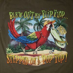 Vintage Margaritaville T Shirt Blew Out My Flip Flop Repair Shop Cozumel Small